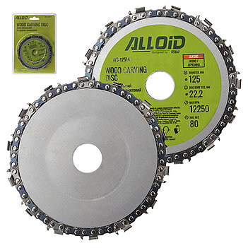 Диск пиляльний по дереву Alloid 125х22,20 мм ланцюговий (WS-12514)