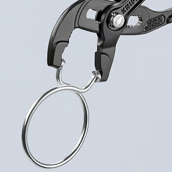 Клещи для снятия хомутов KNIPEX Cr-V 180 мм с кнопочным фиксатором (85 51 180 A)