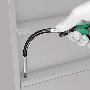 Отвертка-битодержатель гибкая WERA 393 S 1/4" x 89 мм с магнитом (05028161001)