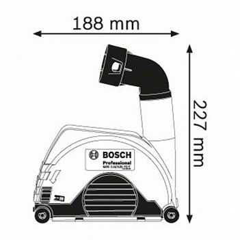 Насадка для видалення пилу Bosch GDE 115/125 FC-T (1600A003DK)