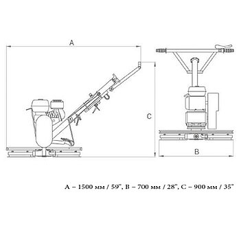 Затирач бетону бензиновий MASTERPAC PMT24H (145637)