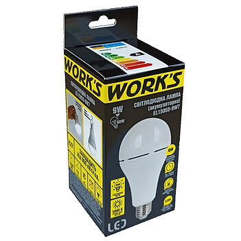 Лампа аккумуляторная Work's LED EL1505D-9W7 3,7В (126590)