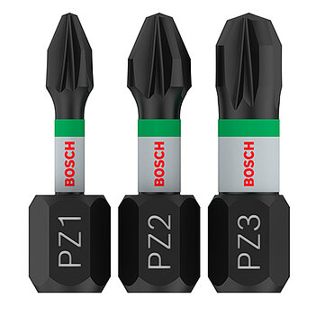 Набор бит ударных Bosch PRO Pz Impact Bit 1/4" 3шт. (2608522471)