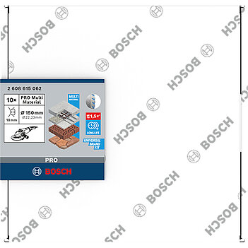 Диск алмазный сегментированный Bosch PRO Stnd Universal 150х2,4x22,23мм 10 шт. (2608615062)