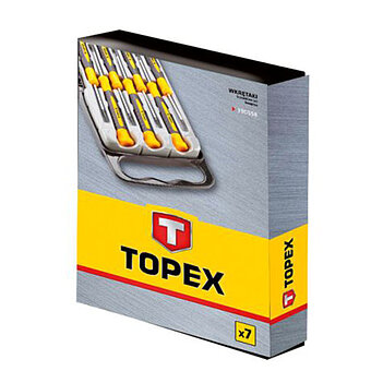 Набор отверток прецизионных TOPEX Cr-V 7 шт. (39D558)