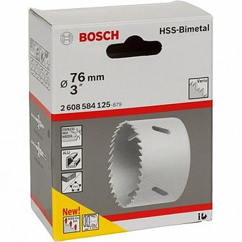 Коронка по металлу и дереву Bosch HSS-Bimetal 76мм (2608584125)