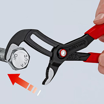Кліщі переставні KNIPEX Cobra QuickSet Cr-V 250 мм з кнопковим фіксатором і автоспуском (87 22 250)