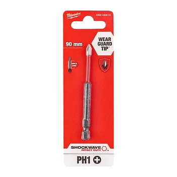Біта ударна Phillips Milwaukee Shockwave Impact Duty 1/4" PH1 1 шт. (4932430851)