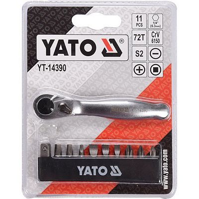 Набір біт Yato 1/4" 11 шт (YT-14390)
