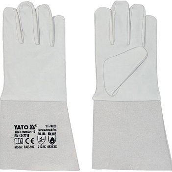 Перчатки-краги сварщика Yato размер XL / р.10 (YT-74820)