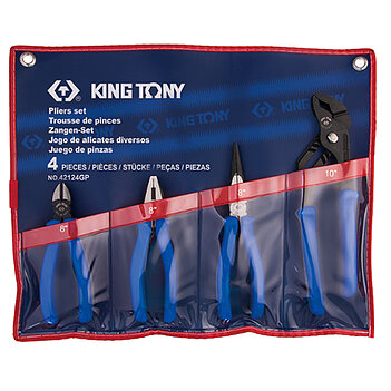 Набор шарнирно-губцевых инструментов King Tony 4 ед. (42124GP) Набор шарнирно-губцевых инструментов King Tony 4 ед. (42124GP)