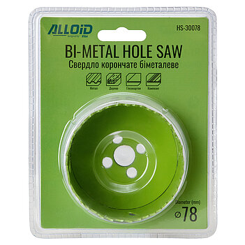 Коронка универсальная Alloid Bi-Metal 78 мм (HS-30078)