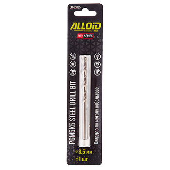 Сверло по металлу Alloid Pro Р6М5К5 8,5мм 1шт. (DB-35085)