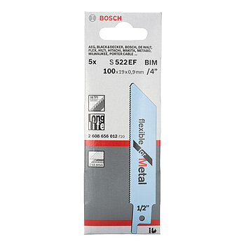 Полотно пильное по металлу Bosch S522EF 100мм 5шт (2608656012)