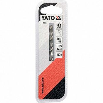 Сверло по металлу Yato Premium HSS 6,5x100мм 1шт (YT-44223)