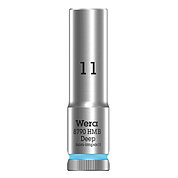 Головка торцевая 6-гранная удлиненная WERA 8790 HMB Deep Cr-V 3/8" 11 мм (05004533001)