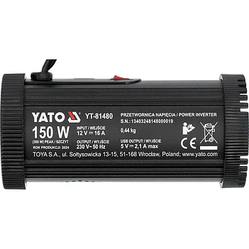 Инвертор напряжения автомобильный Yato (YT-81480)