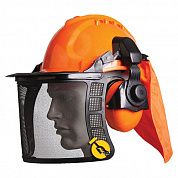 Шлем защитный с наушниками и сетчатой маской Vita (ZW-0008)