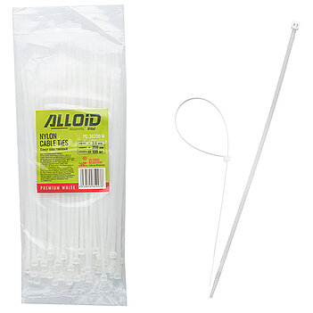 Хомут нейлоновый Alloid 3,6 х 200 мм 100 шт. (PC-36200 W)