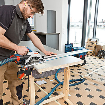 Пила дисковая аккумуляторная Bosch PRO GKS 18V-57 G (06016A2101) - без аккумулятора и зарядного устройства