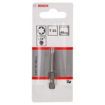 Бита Torx Bosch Extra Hard 1/4" T15 (2607001634)