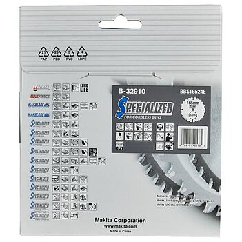 Диск пильный по дереву Makita Specialized 165x20х1,0мм (B-32910)