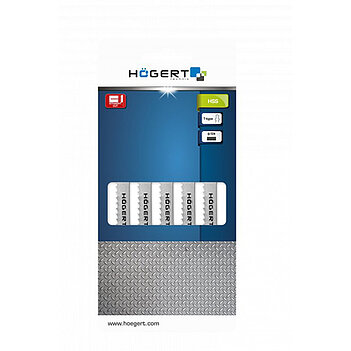 Полотно пиляльне по металу Hoegert HSS 100 мм 5 шт. (HT6D672)
