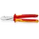 Бокорізи діелектричні KNIPEX 250 мм прецизійні із кріпленням для страховки від падіння 1000V (74 06 250 T)