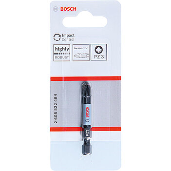 Біта Pozidriv ударна Bosch Impact Control Power Bit 1/4" PZ3 1 шт. (2608522484)