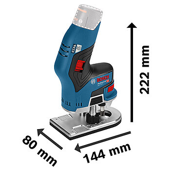 Фрезер кромковий акумуляторний Bosch GKF 12V-8 (06016B0002) - без акумулятора та зарядного пристрою