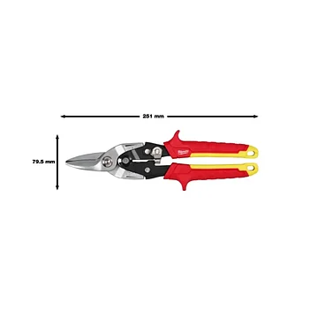Набор ножниц по металлу Milwaukee 3 шт. (4932499020)