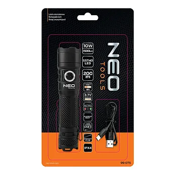 Фонарь аккумуляторный Neo Tools 3,7В (99-075)