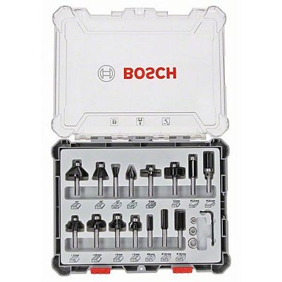 Набор фрез по дереву Bosch 15шт. (2607017472) - купить с доставкой