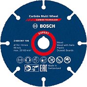 Круг отрезной по дереву Bosch Carbide 76x10мм (2608901196)