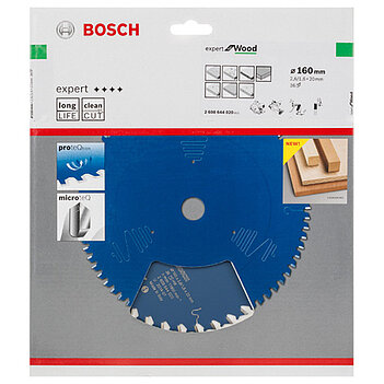 Диск пильный по дереву Bosch Expert for Wood 160x20х1,6мм (2608644020)