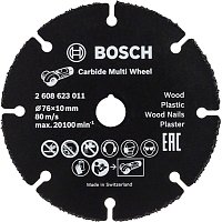 Круг отрезной по дереву и металлу Bosch Carbide Multi Wheel 76x10мм (2608623011)