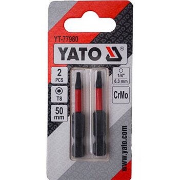 Бита Torx Yato 1/4" T8 2 шт. (YT-77980)