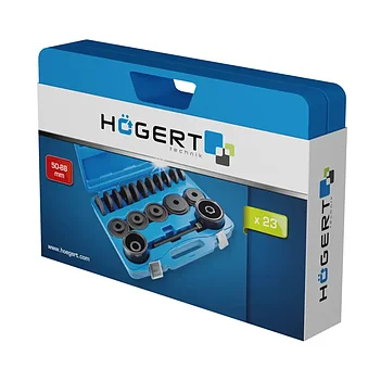 Набор съемников подшипников передних ступиц Hoegert 23 шт. (HT8G253)
