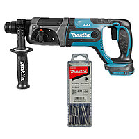 Перфоратор аккумуляторный Makita + набор буров 25 шт. (SET-DHR241Z-0225) - без аккумулятора и зарядного устройства