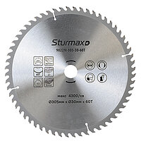 Диск пиляльний по дереву Sturmax 305x30 мм (9022M-305-30-60T)