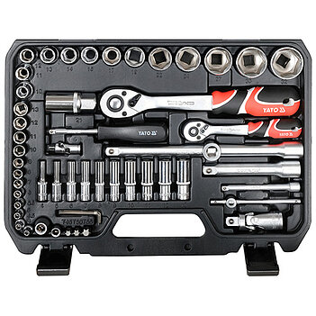 Набор инструмента Yato 1/2", 1/4" 93 шт. 6PT (YT-38784)