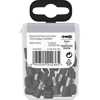 Набір біт ударних Bosch PRO Impact 1/4" 25 шт. (2608521U63)