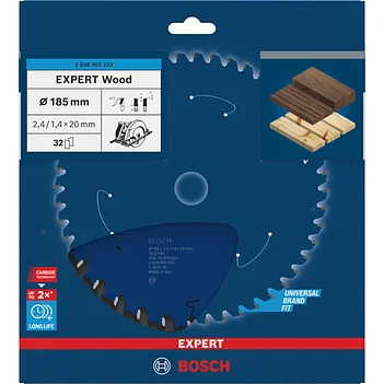 Диск пильный по дереву Bosch EXPERT Wood 185х1,4x20 мм (2608902233)