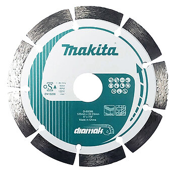 Диск алмазный сегментированный Makita Diamak 125х22,23 мм (D-80086) Диск алмазный сегментированный Makita Diamak 125х22,23 мм (D-80086)