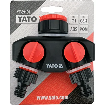 Распределитель 2-канальный Yato 1" - 3/4" (YT-89100)