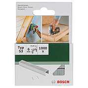 Скобы для степлера Bosch тип 53 6мм 1000шт. (2609255819)