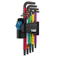 Набор ключей Torx Г-образных WERA 967 SL/9 HF Multicolour 9 шт. с фиксирующей функцией (05024179001)