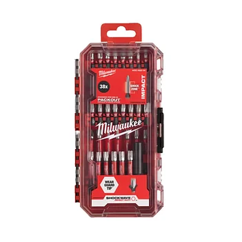 Набір біт ударних Milwaukee Shockwave PACKOUT 1/4" 38 шт. (4932492009)