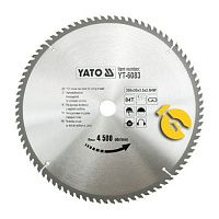 Диск пиляльний по дереву і пластику Yato 350х30х2,5 мм (YT-6083)