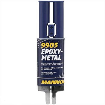 Клей двухкомпонентный MANNOL Epoxy - Metall 30г (9905)